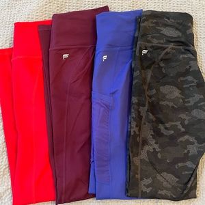 🚫 SOLD 🚫Fabletics powerhold leggings bundle of 4